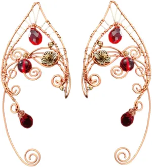 1Pair Fairy Ear Non Piercing Earrings for Women Vintage Aesthetic Cartilage Wraps Comfortable Cuff Earrings for Unique Style Fairy Accessories for Any Outfit