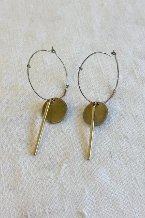 Funky hoop earrings