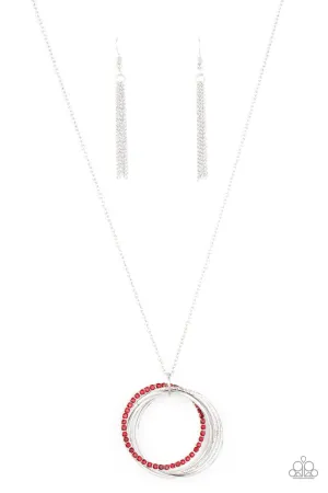 Harmonic Halos - Red Necklace