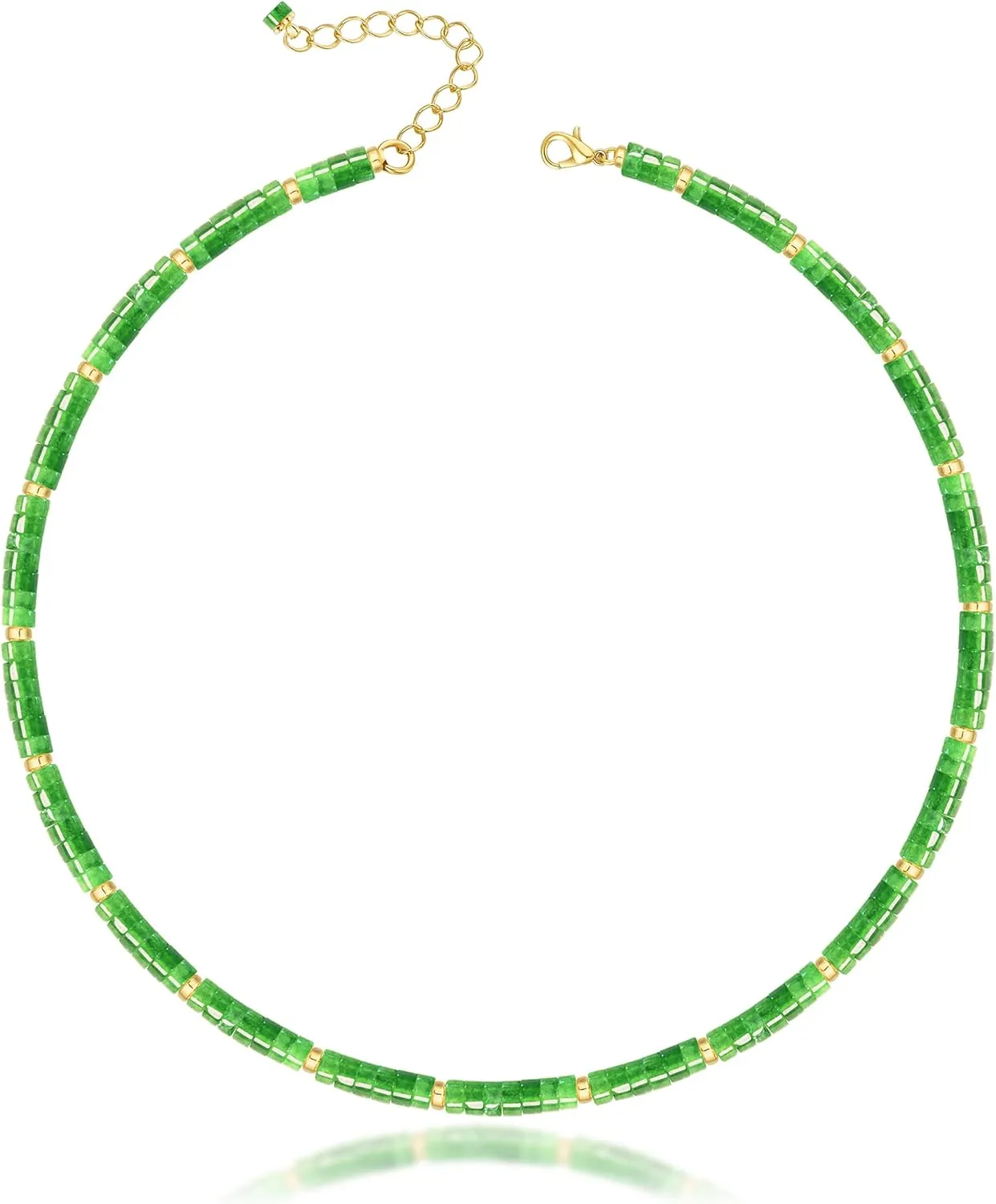 Heishi Style Gemstones/Natural Pearls Beaded Choker Necklace for Women, Handmade Jewelry Gifts for Her