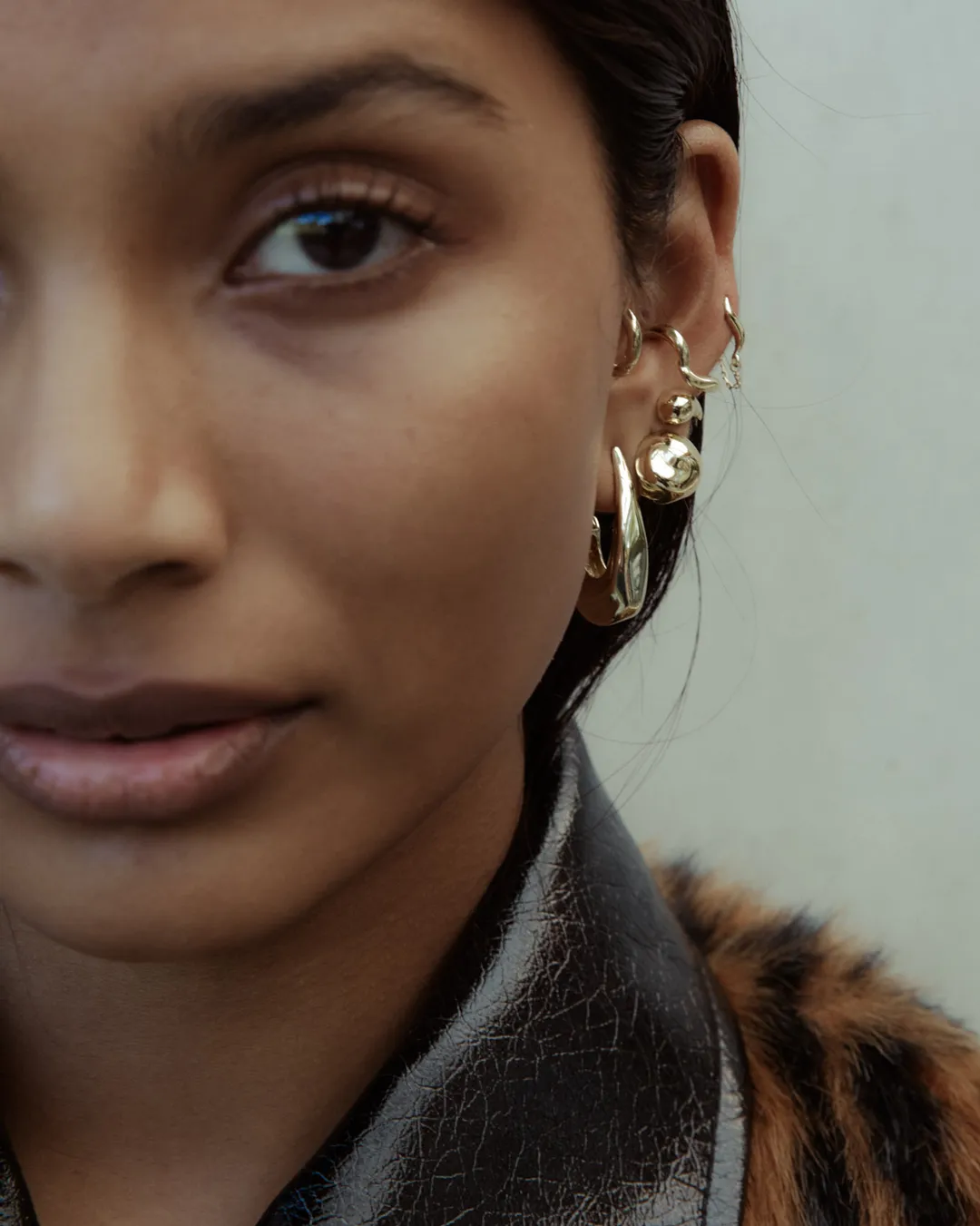 Hook Hammered Earrings
