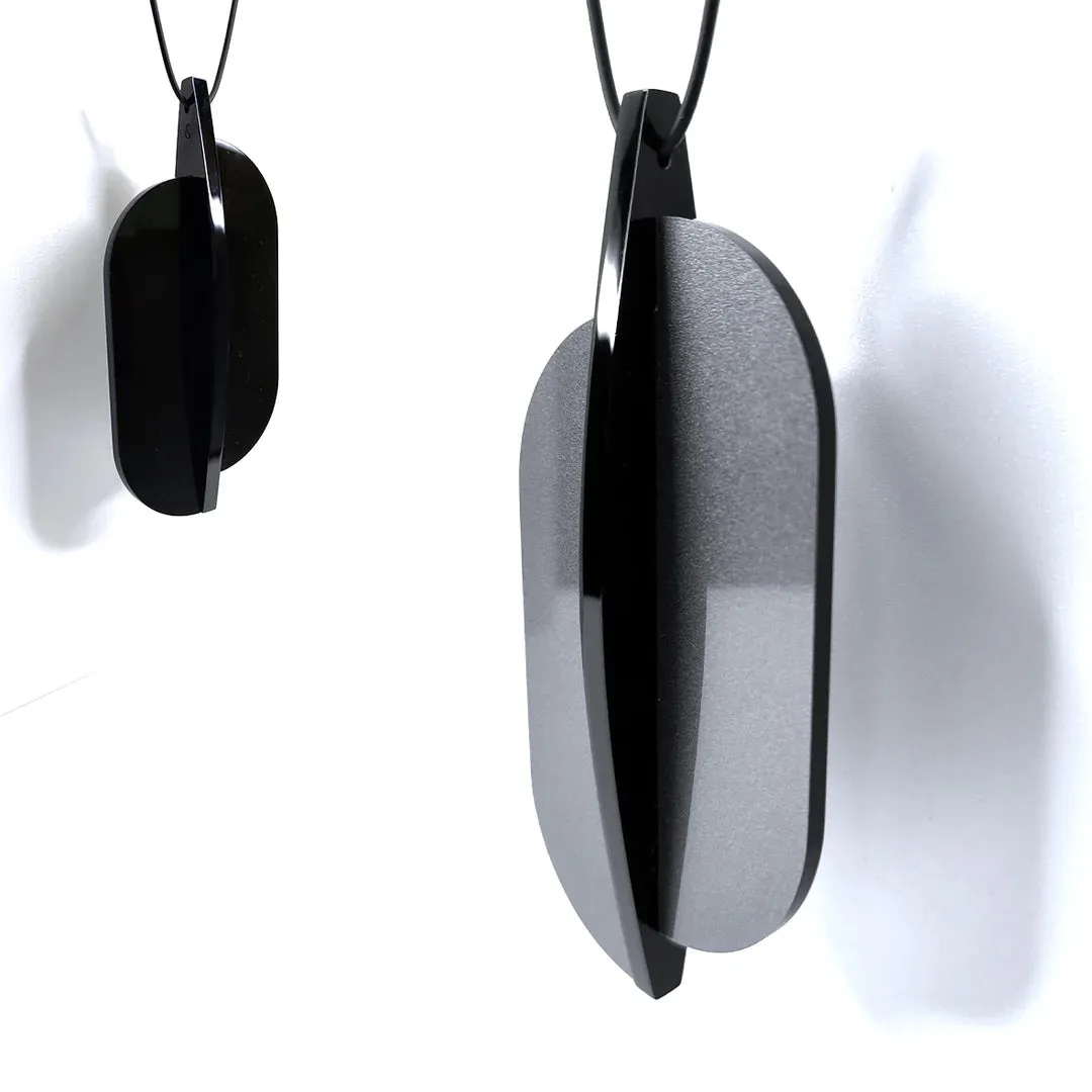 Lars Statement Acrylic Pendant (silver or gold)