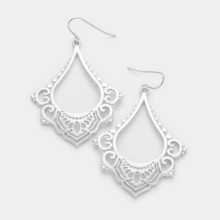 Moroccan Laser Cut Dangle Earrings