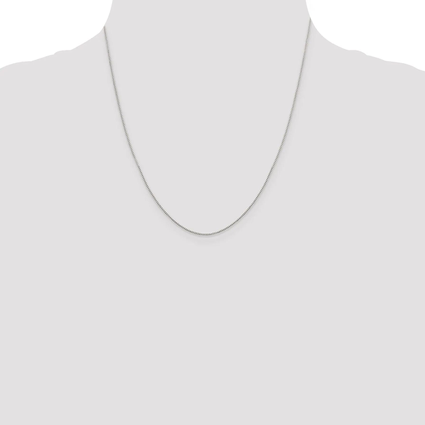 Sterling Silver D.C 0.80-mm Octagon Box Chain